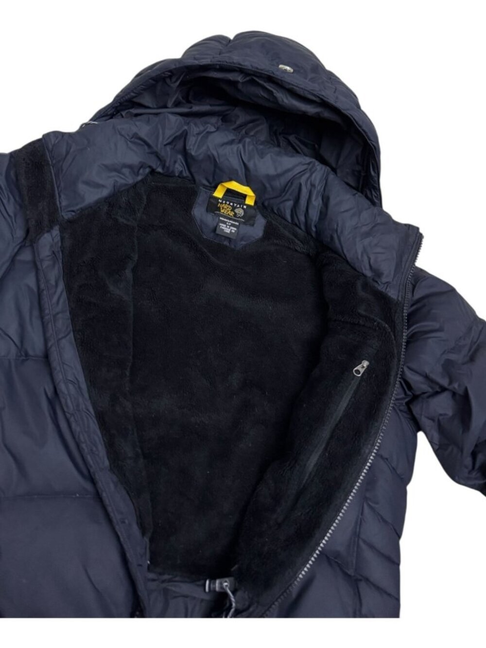 MOUNTAIN HARDWEAR Coat Down Fill Black Winter Long Puffer Parka Jacket Womens S - Picture 4 of 9